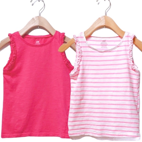 Set of 2 H&M Girls’ 6-8Y Sleeveless Tank Tops - Picture 4 of 4